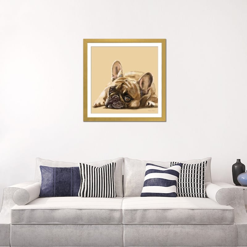 iCanvas "French Bulldog Resting" by Vicki Newton