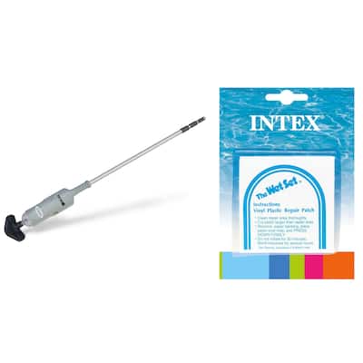 Intex Rechargeable Handheld Swimming Pool Vacuum & Wet Set Repair 6 Patch Kit