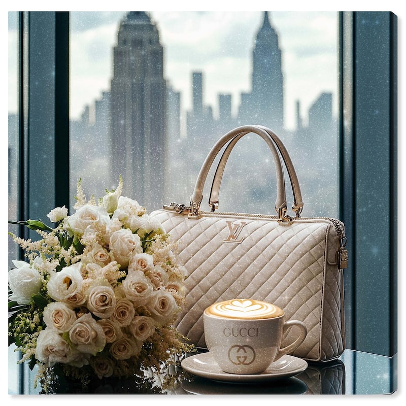 Glam by the Window New York Canvas by Art Remedy, Gallery Wrapped - 40" x 40"