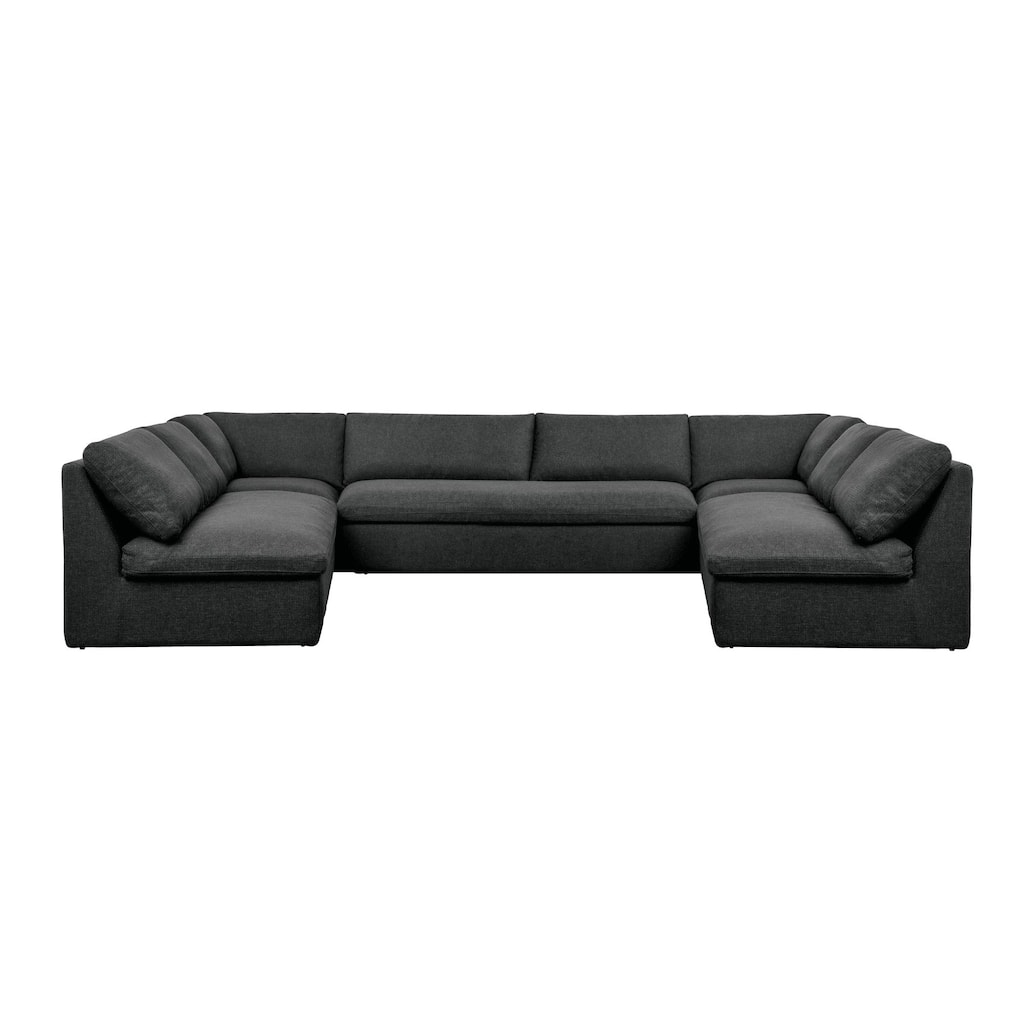 NADAAL STUDIOS Odessa, 5 - Piece Outdoor Modular Sectional Sofa - 154"W x114"D x35.8"H