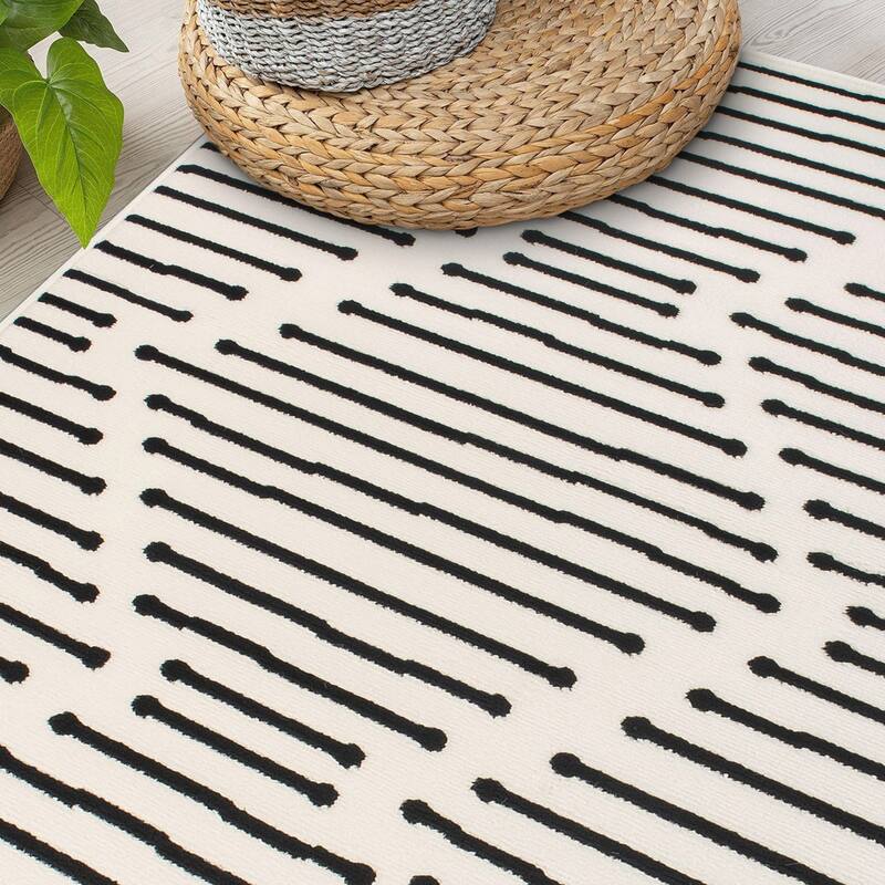 World Rug Gallery Boho Stripe Design Area Rug