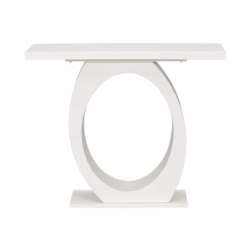 Mirod Stylish Modern Console Table with Egg-Shaped Base