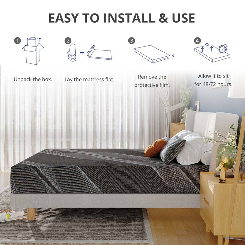 OSleep 10" AeroFusion Breathable Foam Mattress