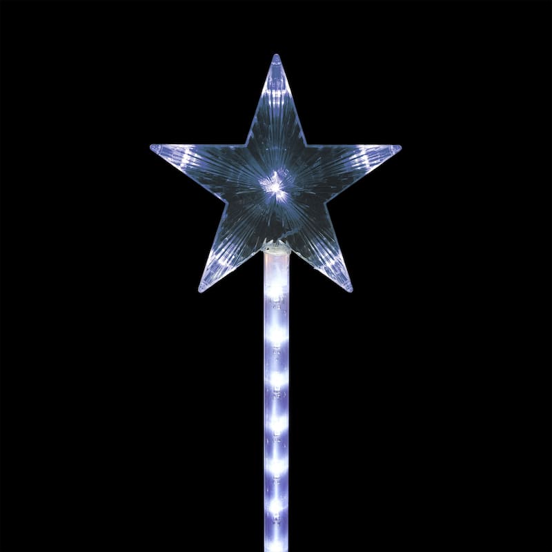 Alpine Corporation Holiday Décor Garden Stake with LED Lights, Multi-Pack