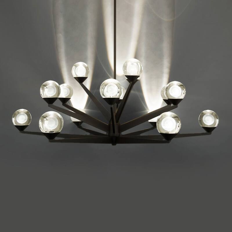Double Bubble 37in LED 15 Light Chandelier 3000K
