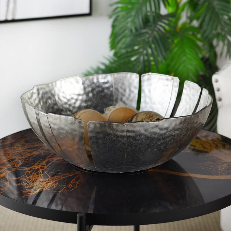 StyleCraft Leaf - Table Top Decorative Bowl - Silver