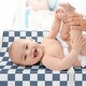 preview thumbnail 3 of 4, Sweet Jojo Designs Blue Gingham Checkered Plaid Boy Changing Pad Cover Sheet - Vintage Classic Checkerboard Geometric Minimalist