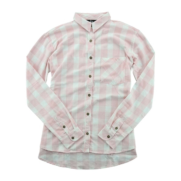 plus size black and white flannel shirt