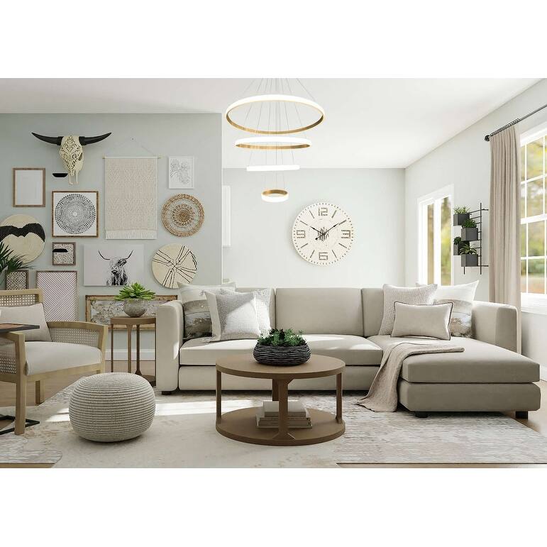 LED Modern Circles Chandelier Lighting Fixture 32" Wide