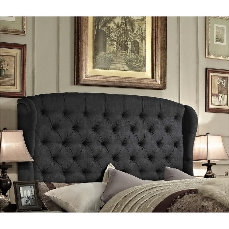 Moser Bay Leatham Upholstered Wingback Headboard