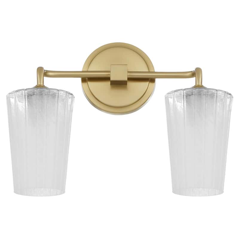 Quorum International 5238-2 Goodwin 2 Light 15" Wide Vanity Light - Aged Brass