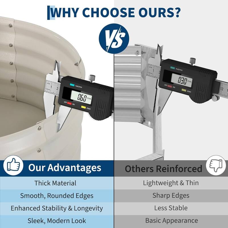 Galvanized Raised Garden Bed, Steel Planter Boxes with Wheels and Rack