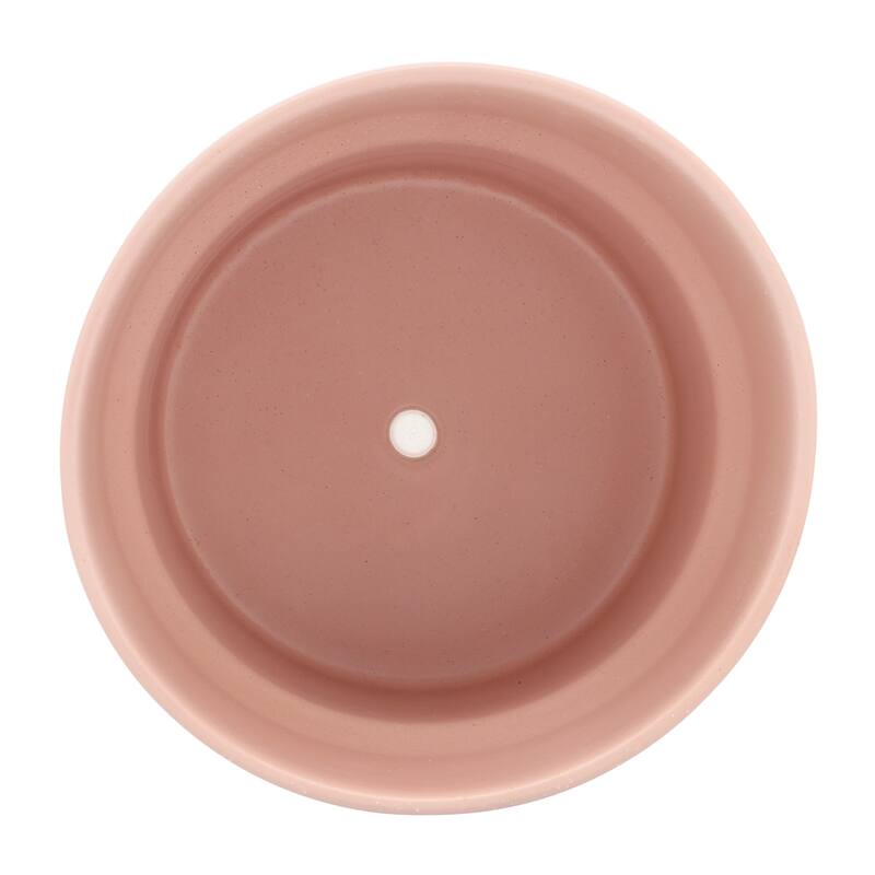 Ceramic Round Speckled Planters Set of 3 - Pink, 7/9/10 in.