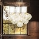preview thumbnail 15 of 29, 13/ 19-Light Modern Glam Large Sputnik Cluster Glass Globe Bubble Chandelier with Swirled Glass Bubble Globe (Bulb Not Included)