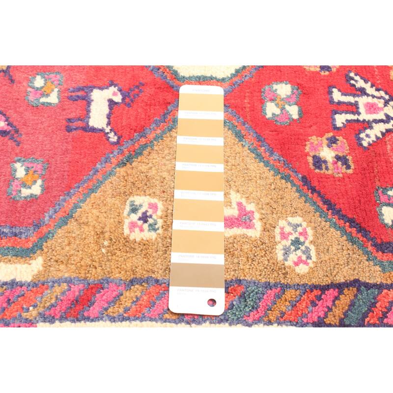 ECARPETGALLERY Hand-knotted Melis Vintage Brown Wool Rug - 2'0 x 8'6