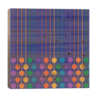 Boardwalk Sixlet Print On Wood by Circa 78 Designs - Multi-Color