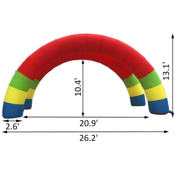 dimension image slide 0 of 2, VEVOR Twin Arches,Advertising/Party Supplies/Event Decorations/Inflatable Products
