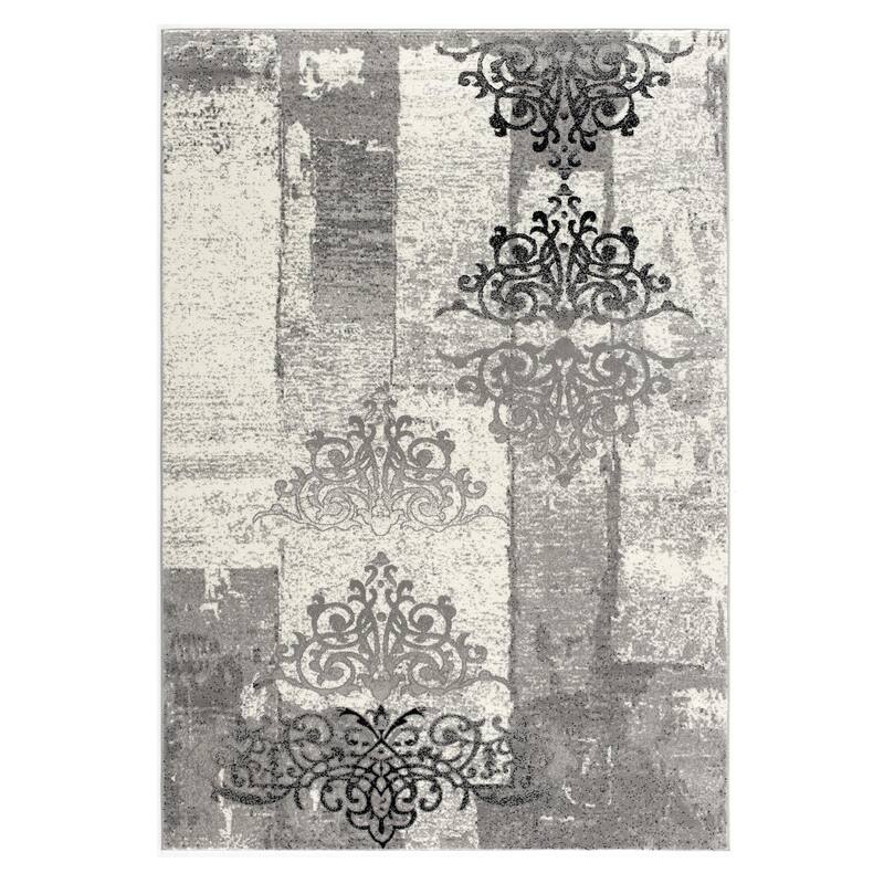 HomeRoots Abstract Modern Rectangle Area Rug - 60.00 in. x 27.00 in. x 0.30 in.