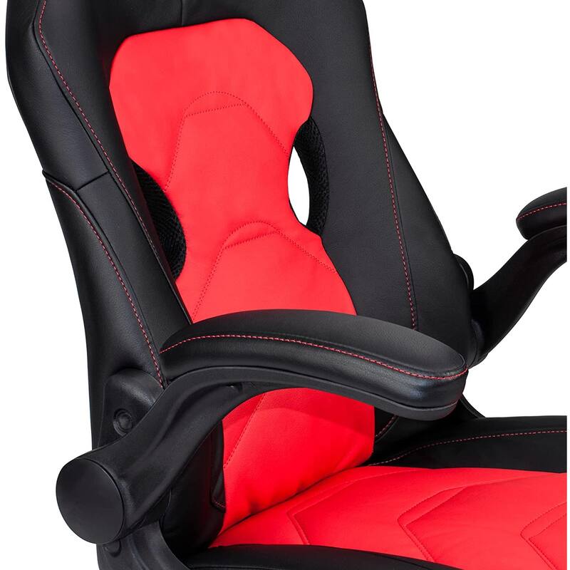 Modern Upholstered Office Chair with Adjustable Height & Cushioned Comfort for Gaming & Work