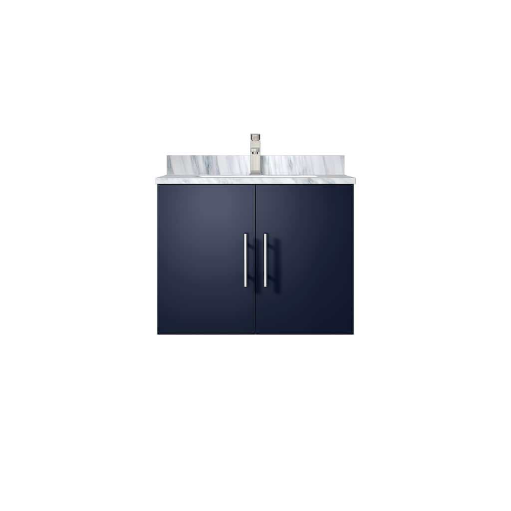 Geneva Bath Vanity Carrara Marble Top, Sink and Faucet