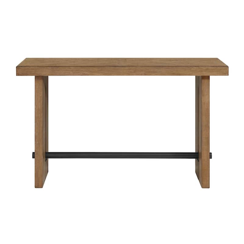 Landmark 60" Wide Sofa Table with 2 Legs, Weathered Oak