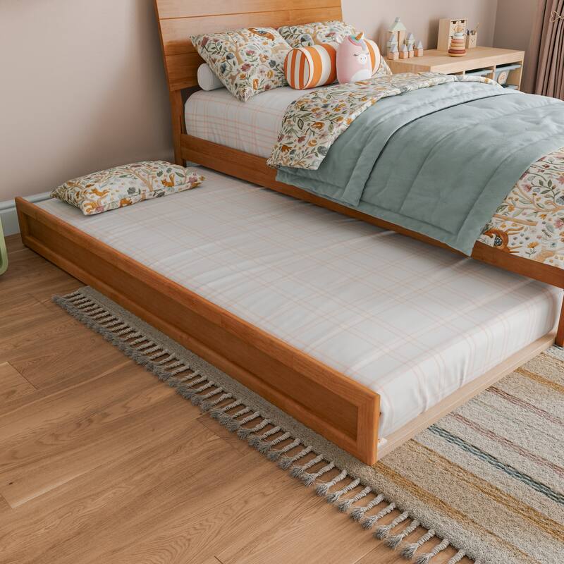 Phoenix Wood Platform Bed with Trundle