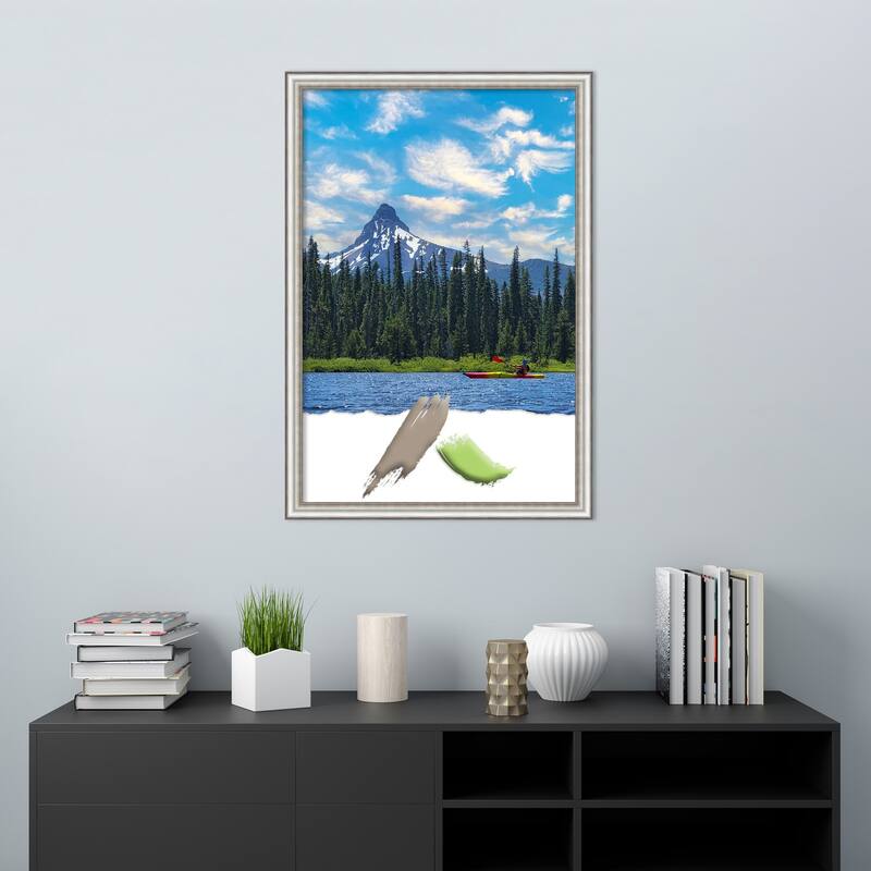 Salon Silver Narrow Picture Frame, Photo Frame, Artwork Frame