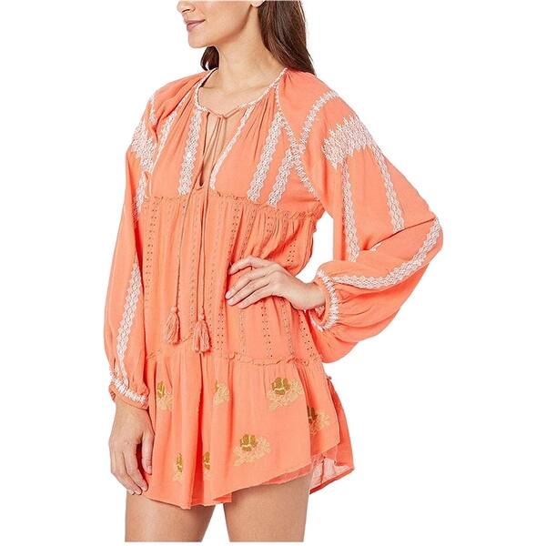 free people wild horses mini dress Free People Womens Wild Horses Mini Dress,, Orange, Small - Bed Bath &  Beyond