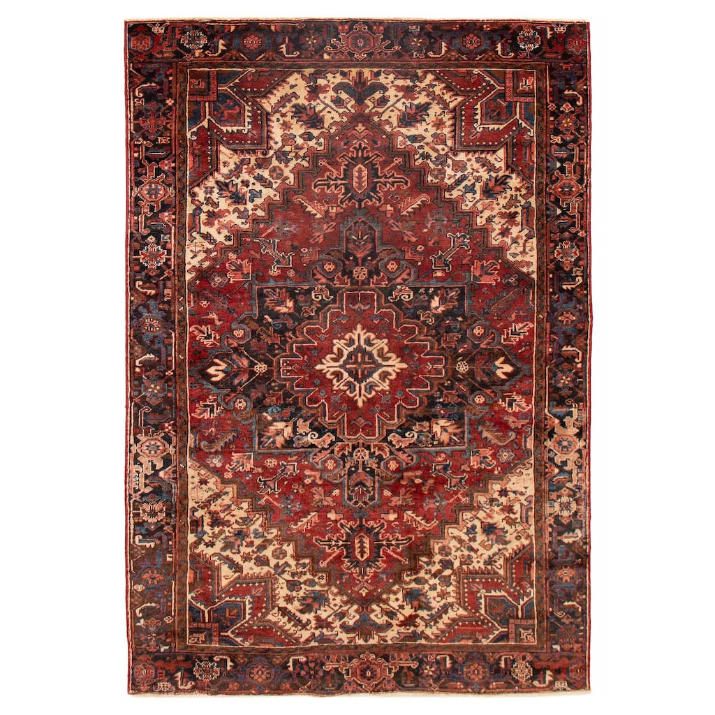 ECARPETGALLERY Hand-knotted Sarabi Red Wool Rug - 6'5 x 9'3