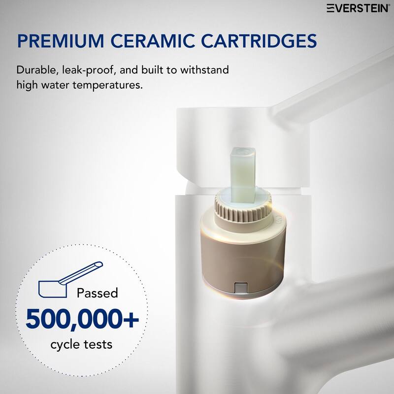 Single Handle Single Hole Bathroom Faucet with Pop‑Up Drain