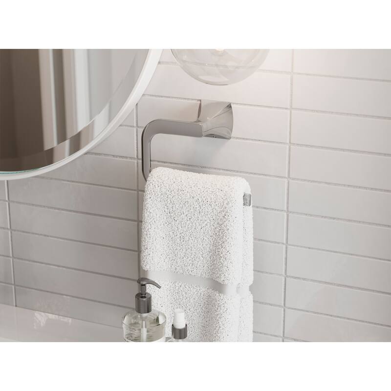 Pfister BRB-SSQ Soft Square 6-7/8" Wall Mounted Towel Ring