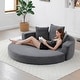 preview thumbnail 5 of 64, Convertible Sofa Bed, Multi-Functional Futon Lounge Sofa