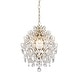 preview thumbnail 15 of 14, Dalia Indoor 3-light Crystal Chandelier