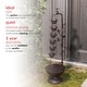 preview thumbnail 6 of 9, Alpine Corporation 38" Tall Indoor/Outdoor Hanging 6-Cup Tiered Floor Water Fountain, Bronze