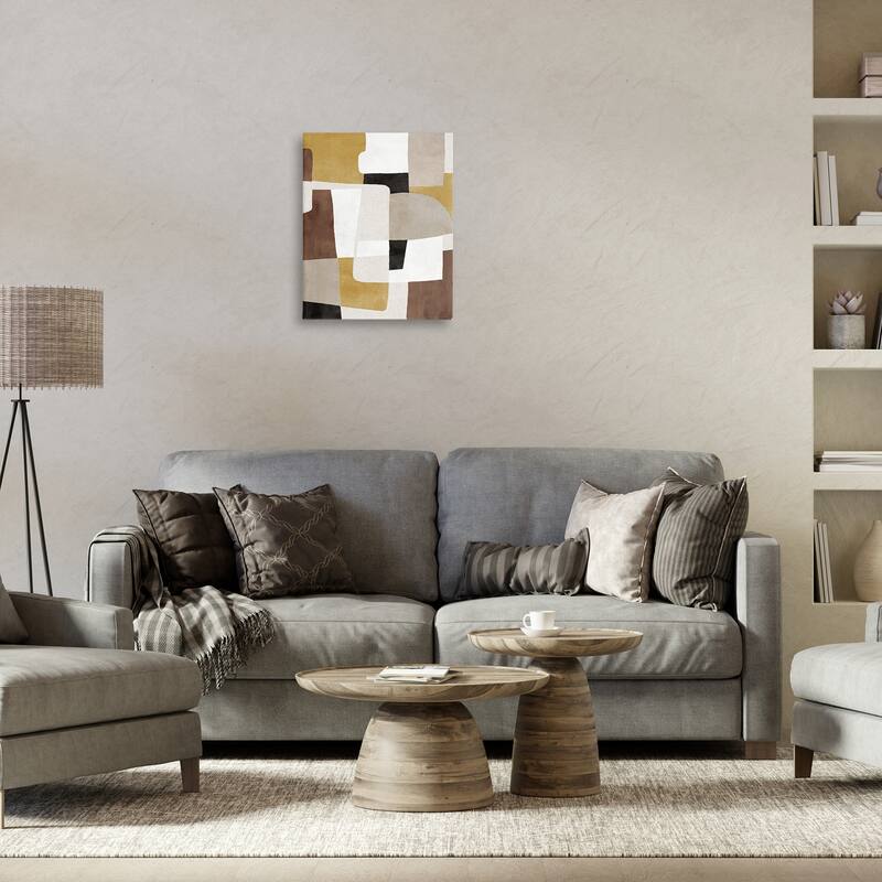 Stupell Funky Boho Geometric Shapes Canvas Wall Art Design By Amber Sterling