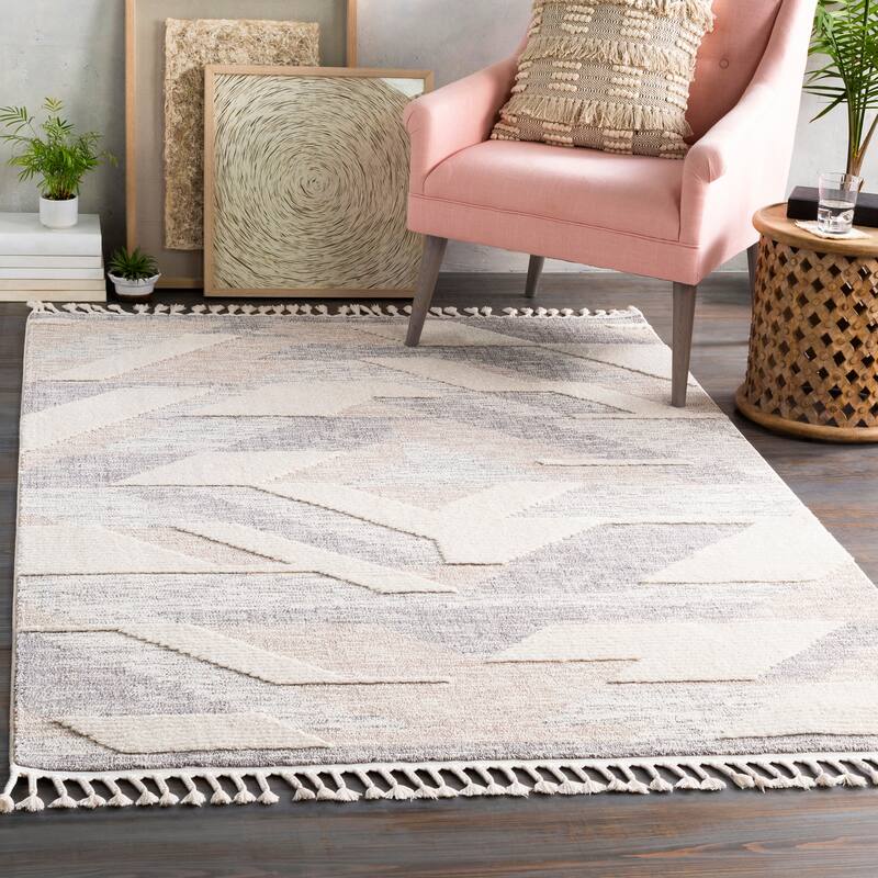 Artistic Weavers Kenzi Textured Geometric Area Rug - 5' 3" x 7' 3" - Grey