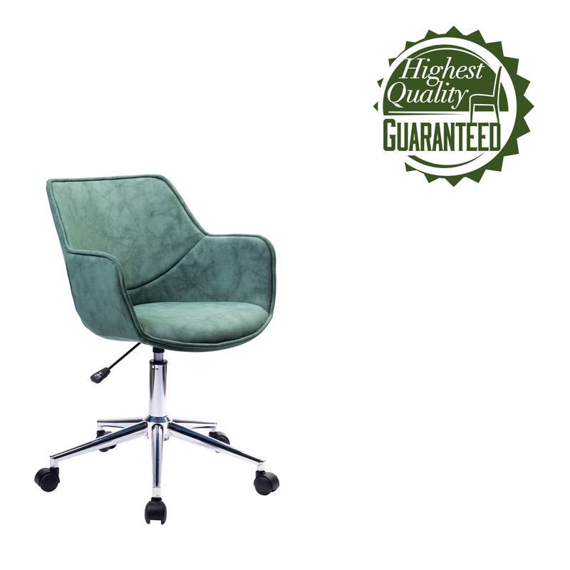 Porthos Home Xen Adjustable Office Chair, Microfiber, Chrome Base
