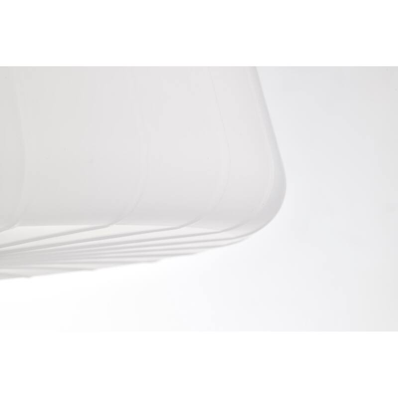 Lune 3 Light Semi-Flush Vintage Brass Finish Etched White Glass - Vintage Brass