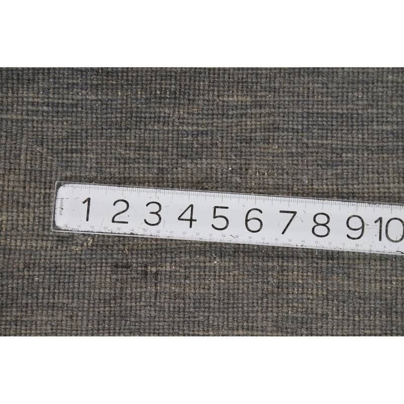Modern Gray Gabbeh Oriental Foyer Rug Handmade Wool Carpet - 3'3"x 4'6"