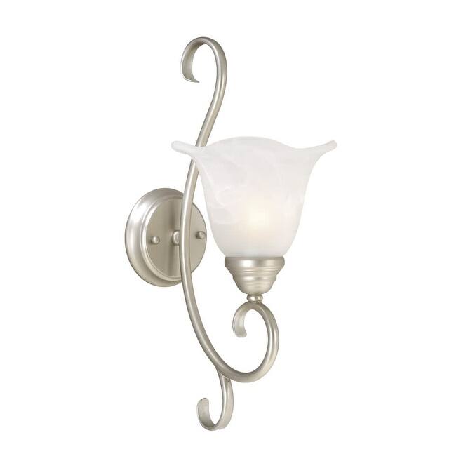 Roseto Jacob 20" Tall Bathroom Sconce - Brushed Nickel