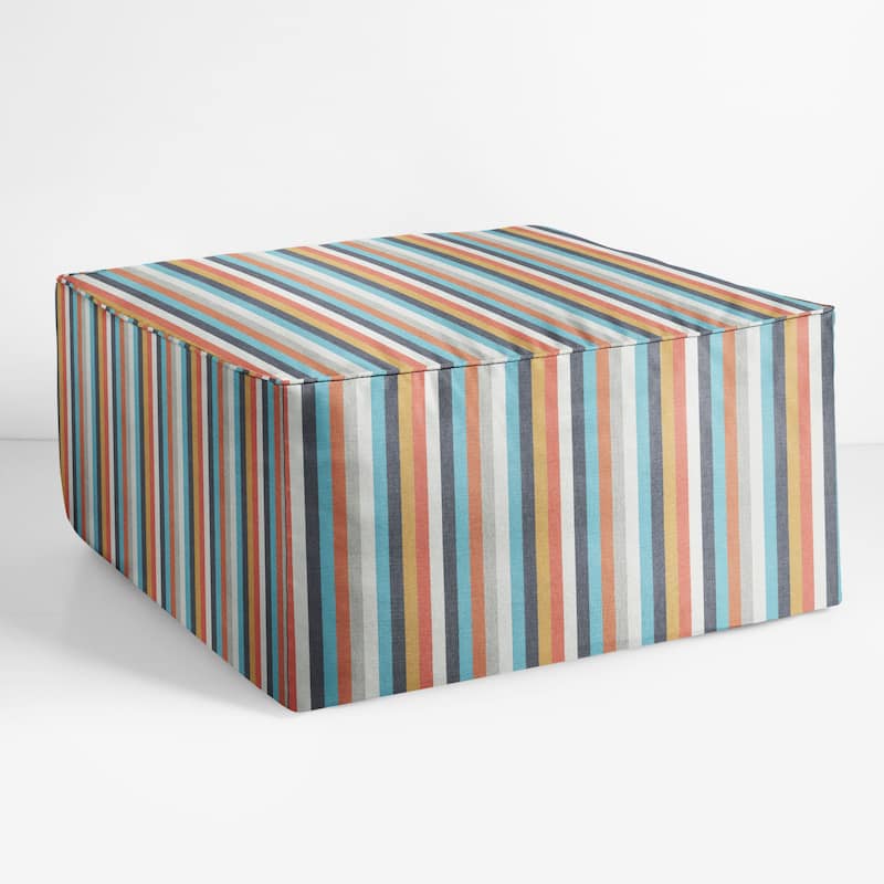 Sorra Home Sunbrella Outdoor Corded Bean Pouf