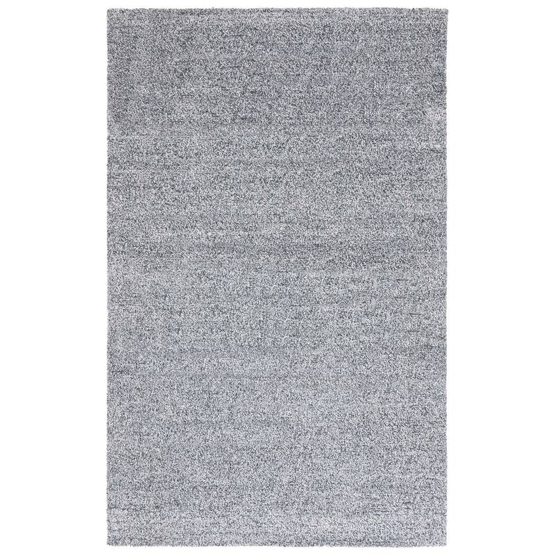 SAFAVIEH Handmade Renewal Bharat Wool Rug - 6' Square - Charcoal/Ivory