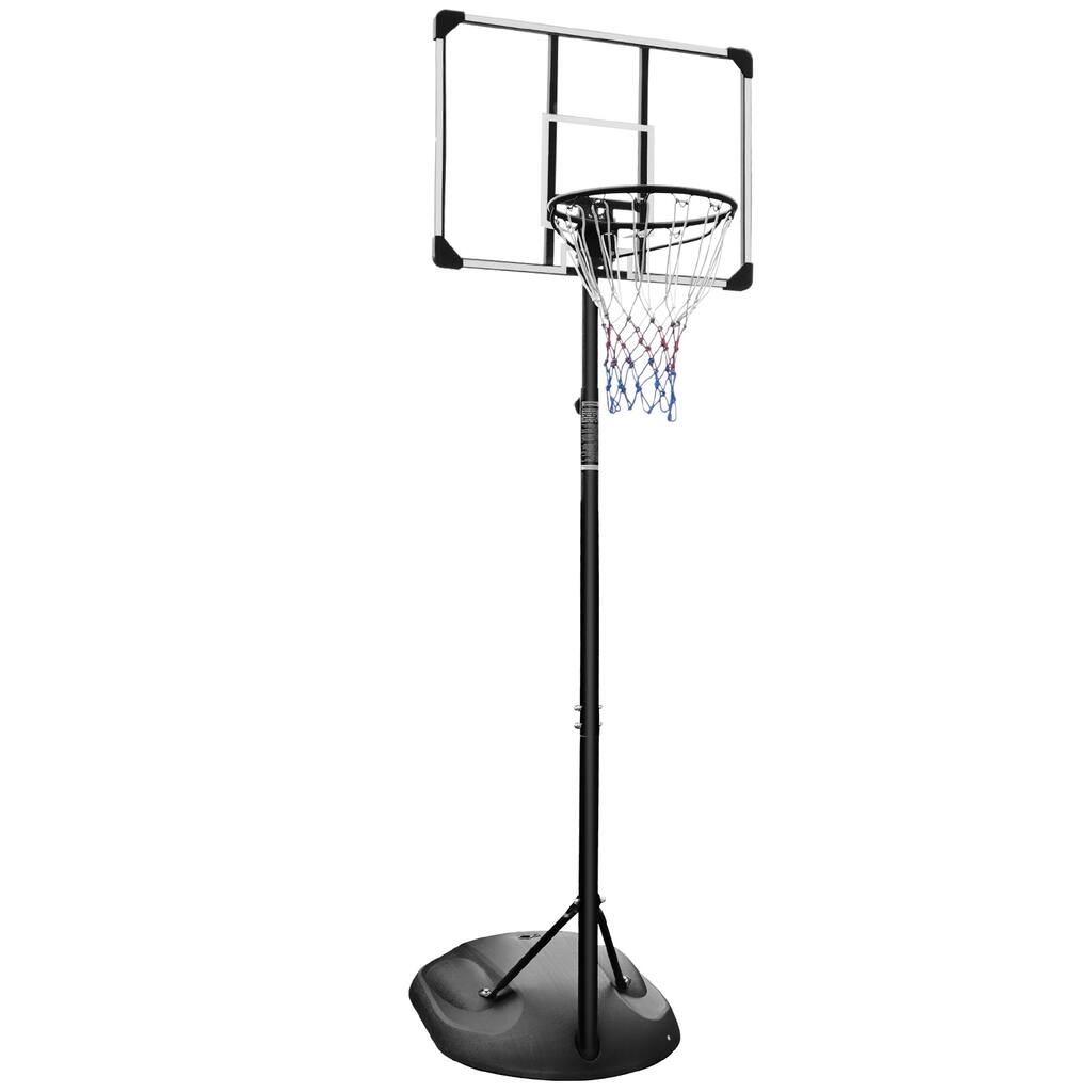 Portable Basketball Hoop Adjustable 7.5Ft - 9.2Ft With 32 Inch Backboard