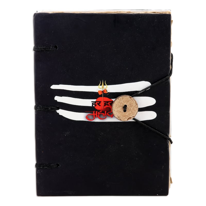 Novica Handmade Mahadevs Memoirs Handmade Paper Journal