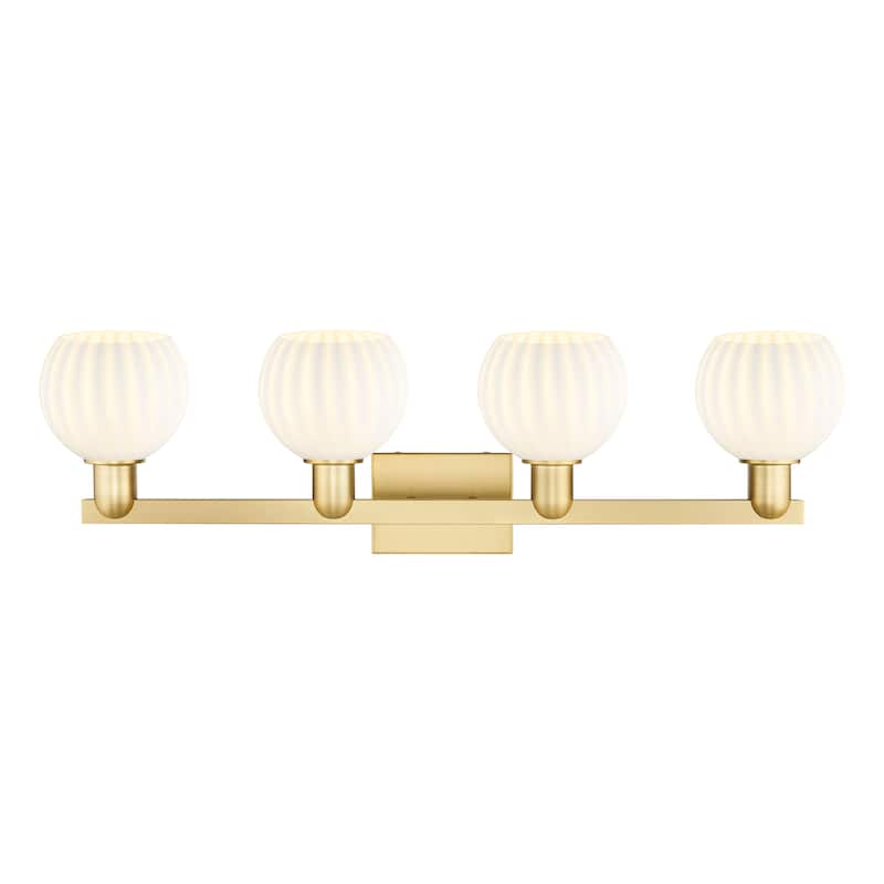 Innovations Lighting Endless Possibilities Arcadia - White Venetian - 4 Light 33" Bath Vanity Light