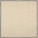 preview thumbnail 26 of 51, SAFAVIEH Natural Fiber Jenney Sisal Border Rug 8' x 8' Square - Marble/Grey