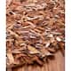 SAFAVIEH Handmade Leather Shag Carlijn Modern Decorative Rug