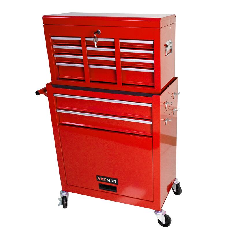 High Capacity Rolling Tool Chest with Wheels and 8 Drawers