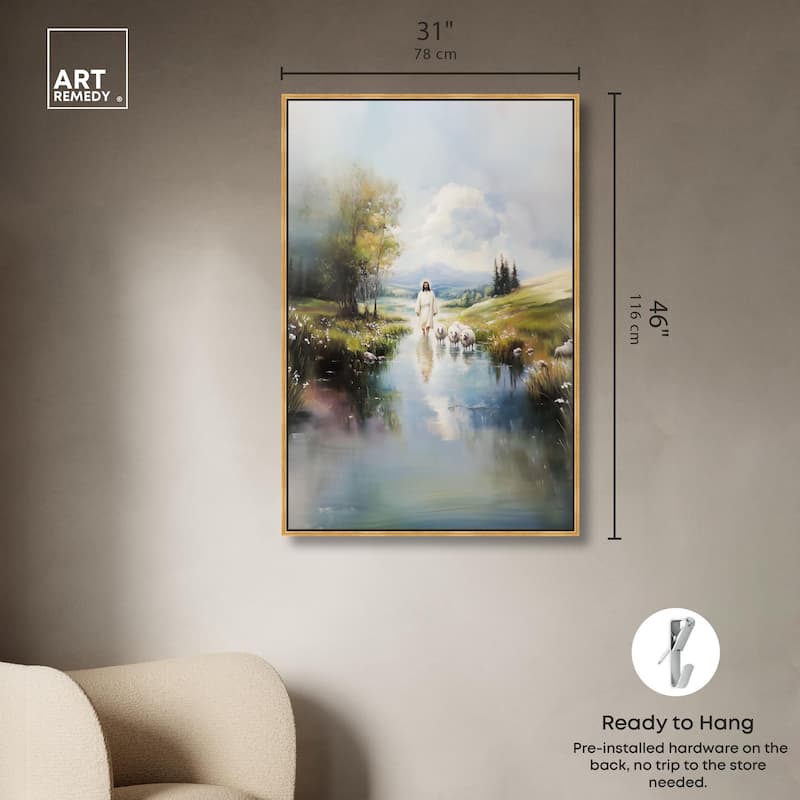 Caretaker's Calm Crossing II Canvas by Art Remedy