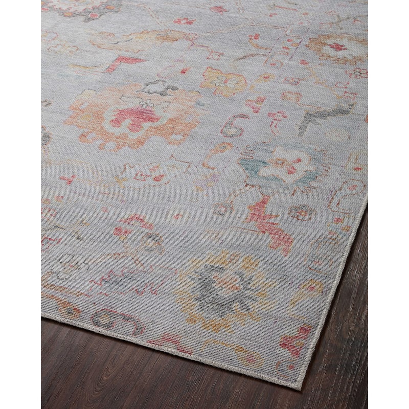 Alexander Home Ellie Shabby Chic Botanical Printed Area Rug